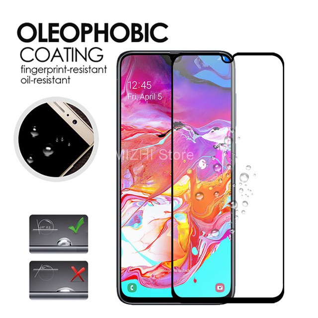 Tempered Glass Samsung A70 Antigores Kaca Pelindung Layar Screen Protector Full Cover