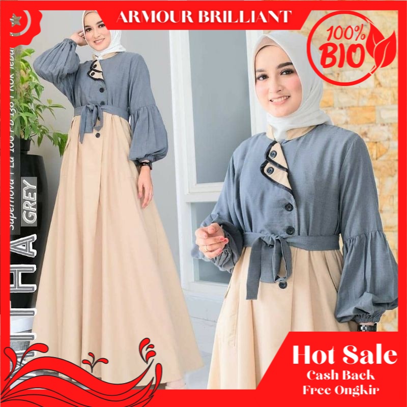 BAJU MUSLIM WANITA | GAMIS MITHA MAXY DRESS TERBARU FHASION WANITA