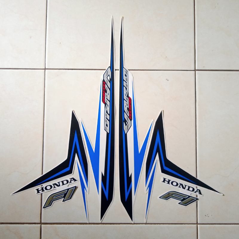 Sticker Vario Techno 125 Fi 2016 putih-biru