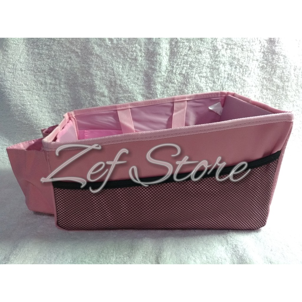 1Price CO0016 Portable Collapsible Console Organizer - Penyimpanan Multifungsi Mobil