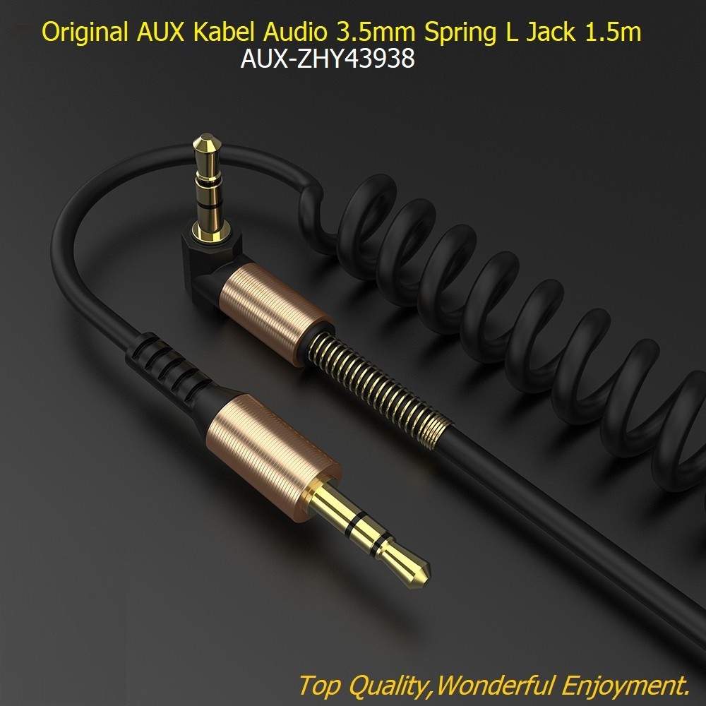 Garansi Murah Cable Aux 3.5mm 2 in 1 Jek L Audio Jack Mic Gitar Pc Laptop Hp Adapter Toko Seru