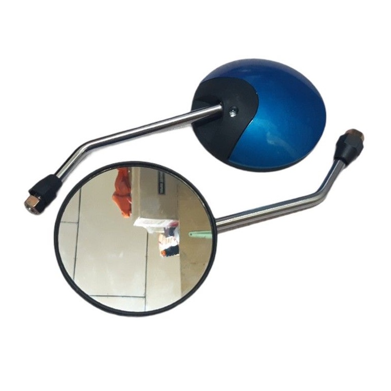 Spion Scoopy Kaca Bening Datar - Honda Scoopy Tangkai 14cm Crome Dan Tangkai Pendek 9cm Crome Kaca Bening Drat Honda / Universal Honda-1