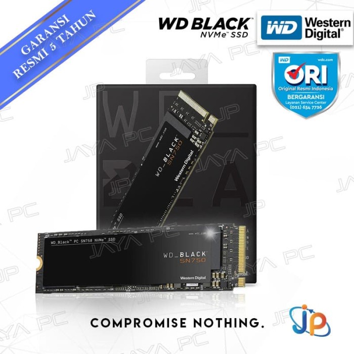 WD Black SSD SN750 M.2 Pcie Gen3 Nvme 2280 500GB - WD Black M2 500 GB