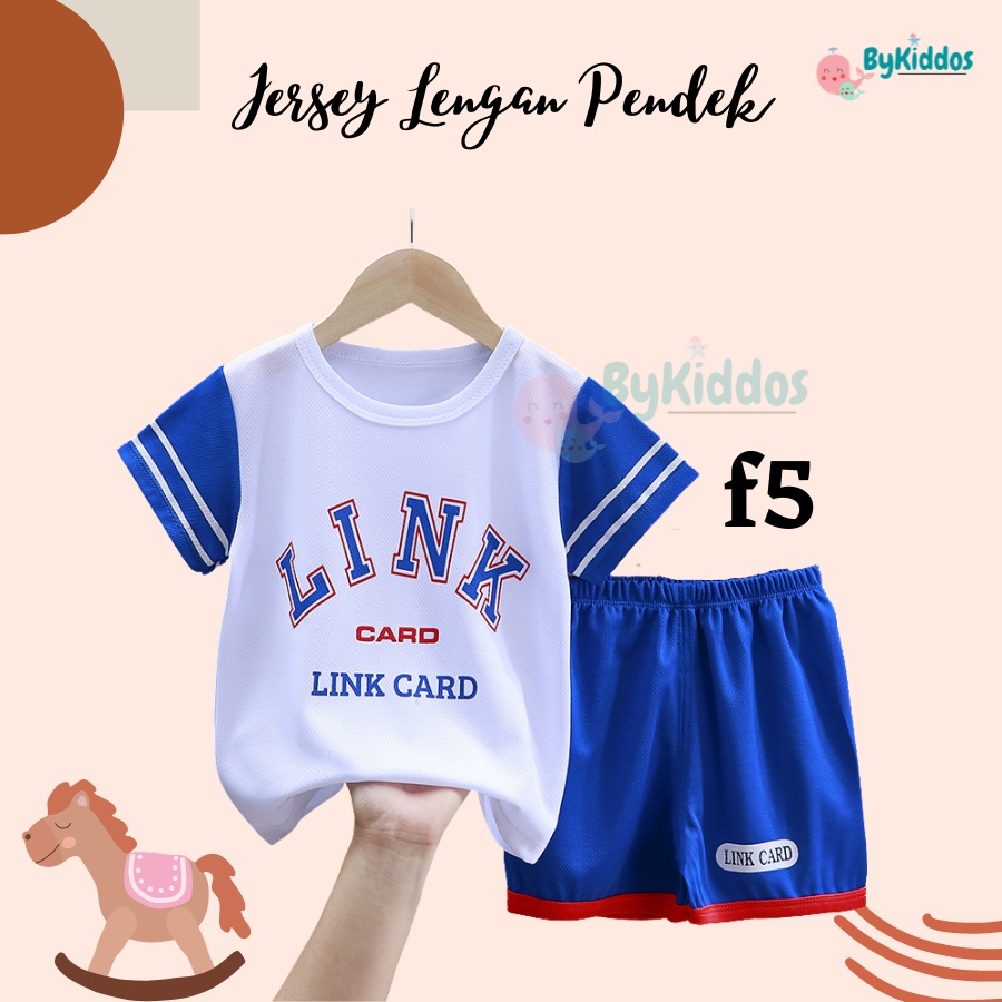 ByKiddos - Jersey Premiun Anak Lengan pendek / Baju Basket Anak / Baju Olahraga Anak / Setelan Olahraga Anak Part 1