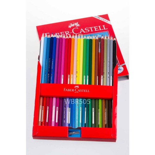 

WARNAPENSIL- PENSIL WARNA WATER COLOUR FABER CASTELL 48 WARNA (BISA JADI CAT AIR) -PENSIL WARNA