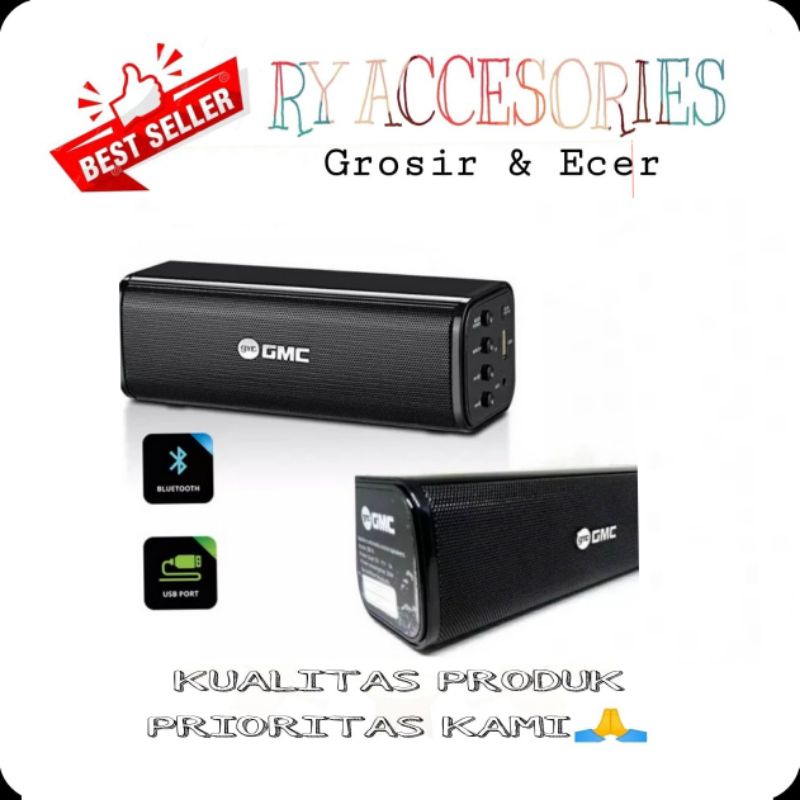 Speaker Multimedia GMC 881A Bluetooth USB FM 20W RMS speaker bluetooth super bass high quality