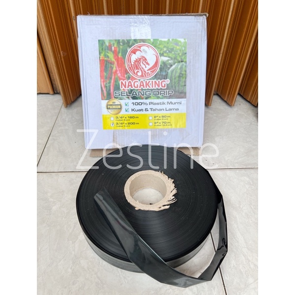 [Tani] Selang Irigasi Drip 3/4 inch 150 mikron x 4cm x 180m-200m PREMIUM NAGAKING