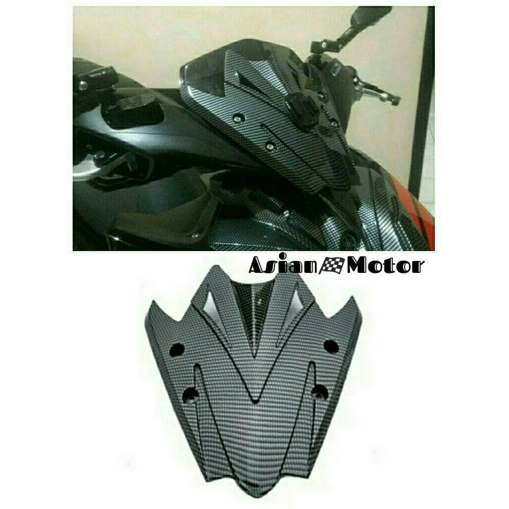 Visor Winsil Winshield Aerox 155 Carbon Visor Aksesoris Variasi Yamaha AEROX 155 Carbon NEMO