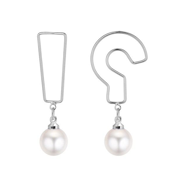 LRC Anting Tusuk Fashion Question Mark Shape Design Earrings