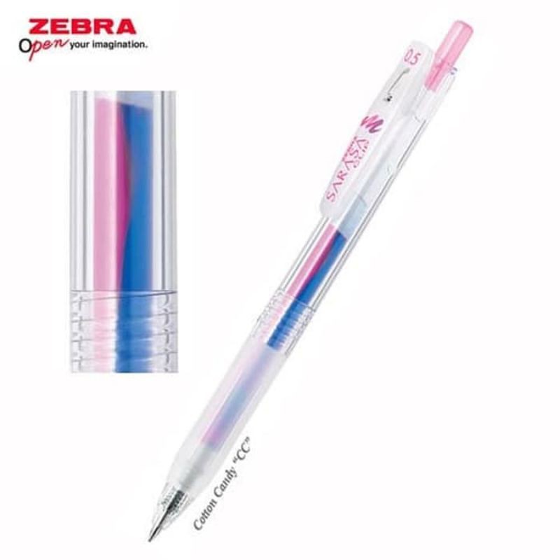 Jual Pulpen Zebra Sarasa Marble Cotton Candy Indonesia Shopee Indonesia