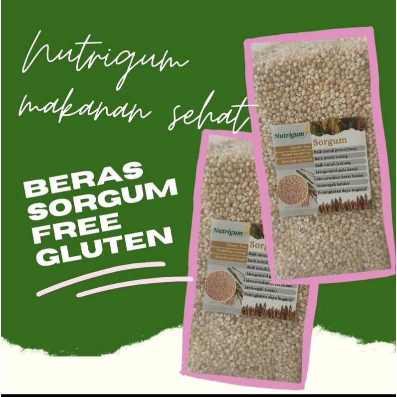 BERAS SORGUM 1KG SORGHUM RICE SOSOH BEBAS GLUTEN FREE UNTUK DIET