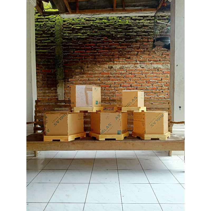 box seserahan hexagonal dgn tutup acrylic murah berkualitas