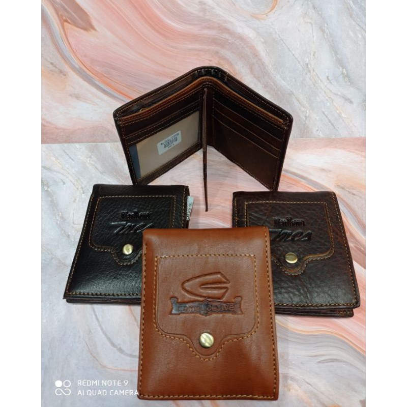 Dompet Pria Kulit Asli Original Model Lipat Kombinasi