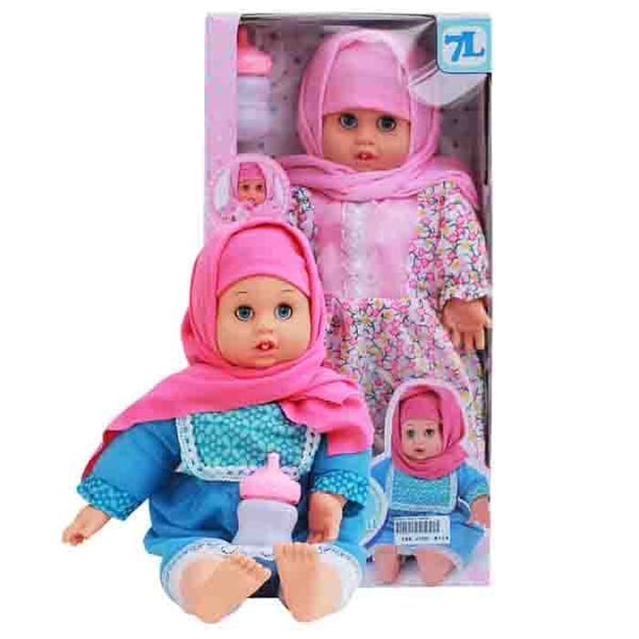 BONEKA ANISA HIJAB JILBAB BONEKA BAYI MAINAN ANAK PEREMPUAN