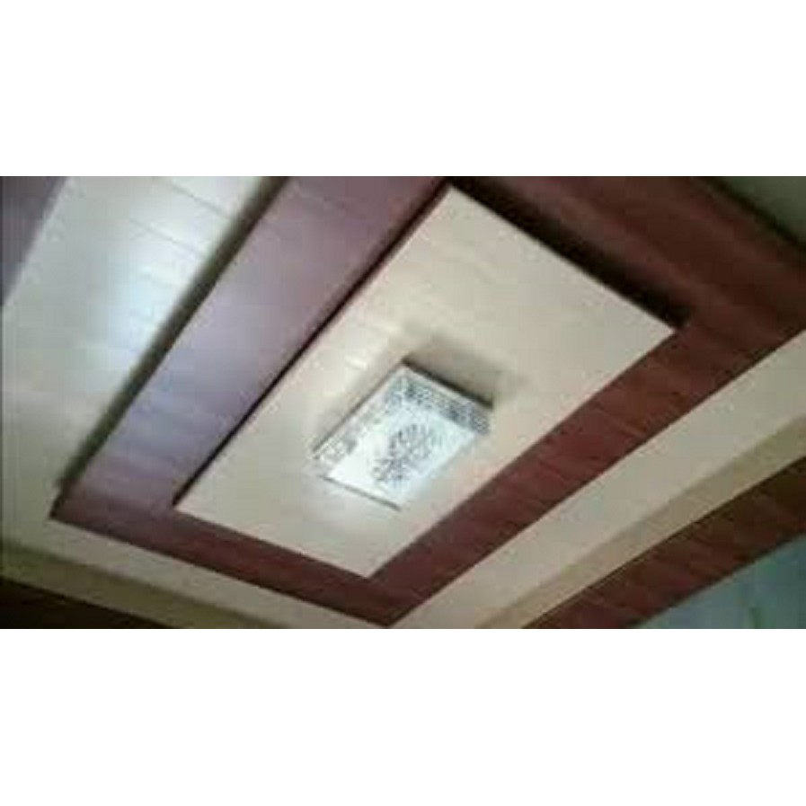 Pasang Plafon-Partisi PVC/Gypsum + Kusen-Jendela-Pintu Alumunium + Atap Baja Ringan + Cat Motif