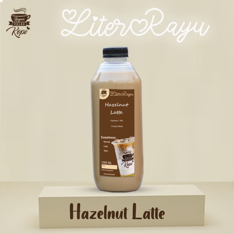 

Hazelnut Latte - LiterRayu | Rayuan Pulau Kopi 1 Liter