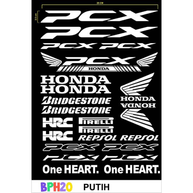 STICKER CUTTING MOTOR HONDA PCX
