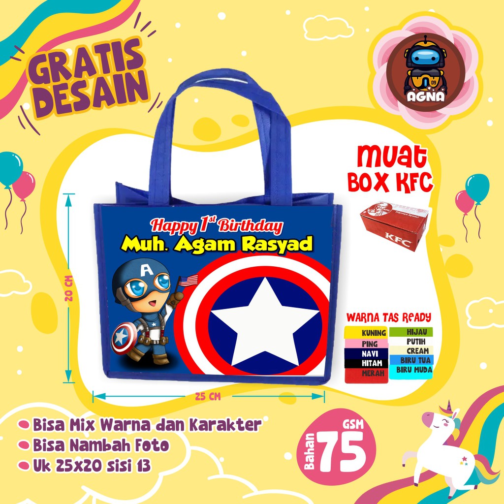 

TAS TERLARIS ANAK / TAS ADVENGER/ GOODIE BAG ADVENGER / TAS SOUVENIR ADVENGER