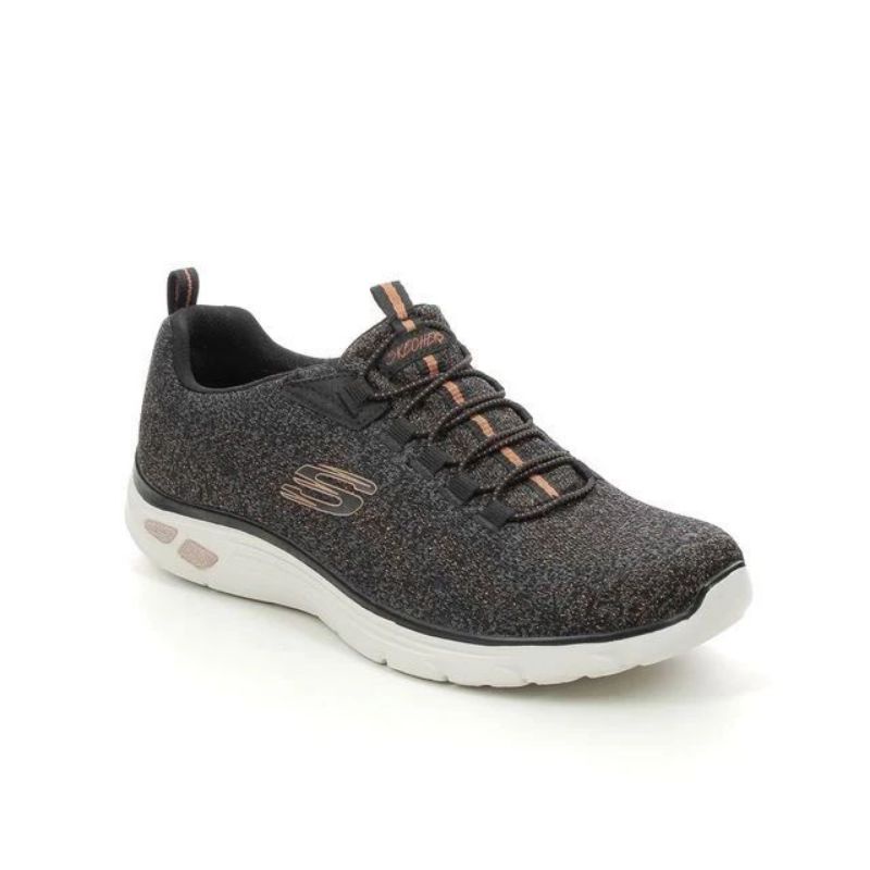 ORIGINAL SKECHERS EMPIRE D'LUX SHE GLITTERS - BLACK ROSE GOLD