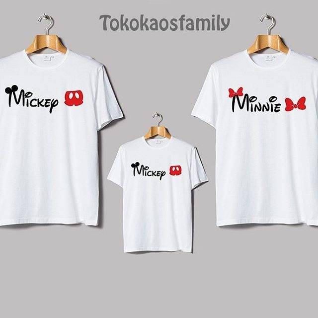 Kaos mickey mouse family terbaru