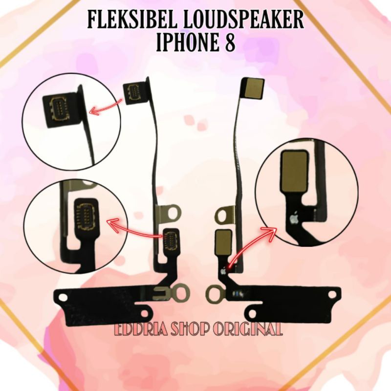 FLEKSIBEL FLEX BUZZER LOUDSPEAKER IPHONE 8/8G ORIGINAL 100% CABUTAN GARANSI