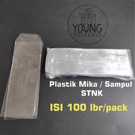 

RB Plastik STNK PVC / Sampul PVC Cover STNK uk. 8,5 x 23 ISI 100 pcs