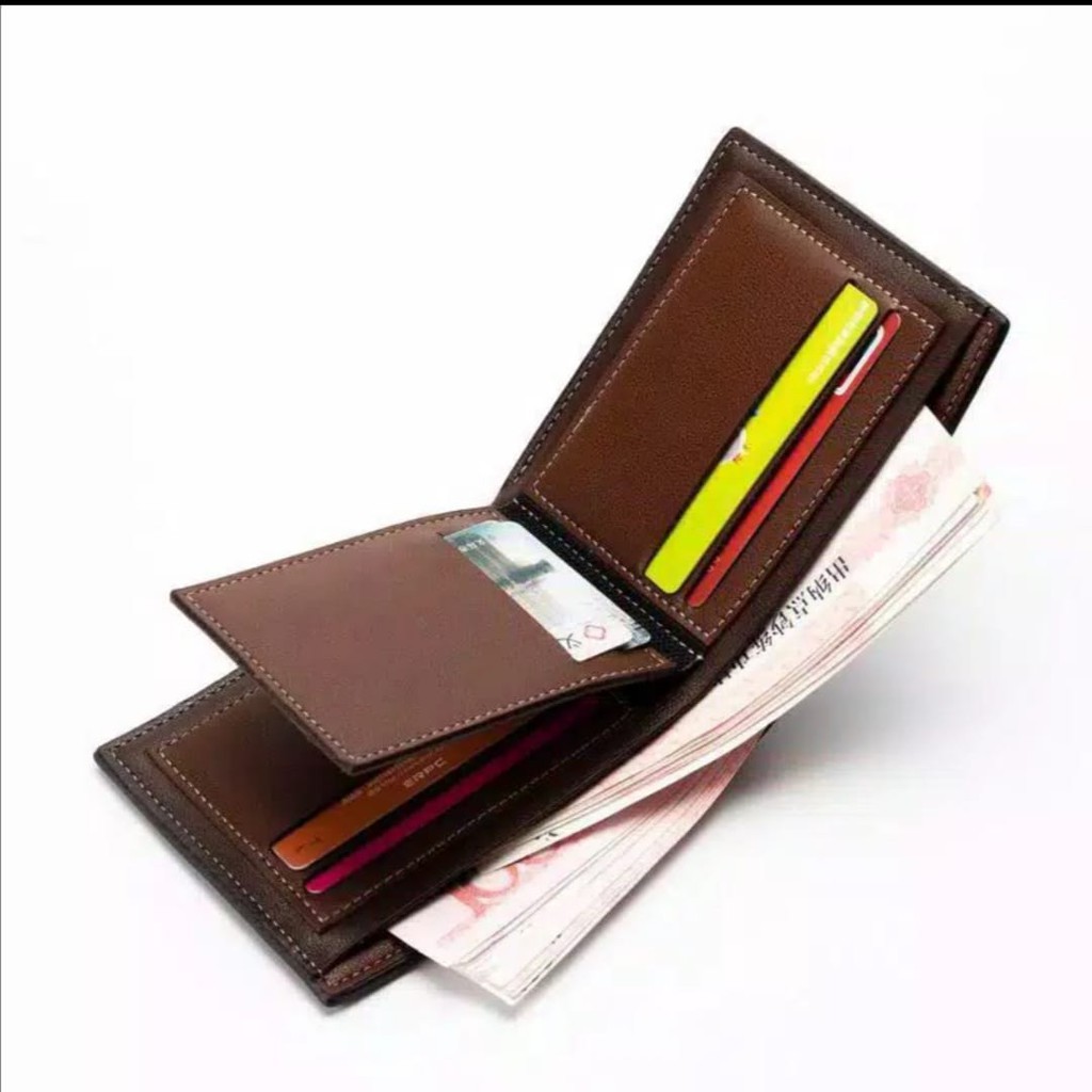 DOMPET PRIA IMPORT MATERIAL PU DOMPET PENDEK DOMPET LIPAT COD DOMPET KARTU