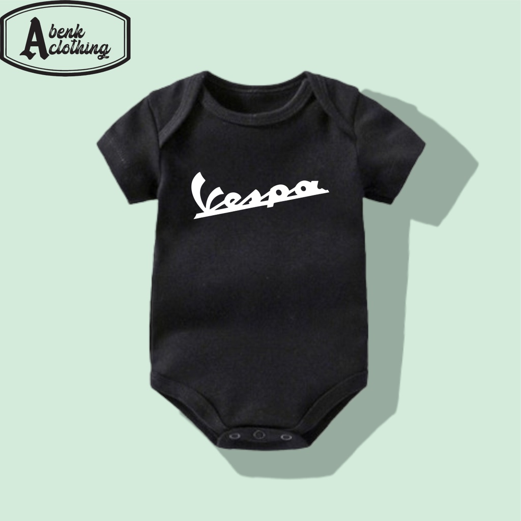 kaos baju bayi VESPA SCOOTER tshirt MOTOR CLASIC tee jumper baby kids pendek kaus distro logo tulisa