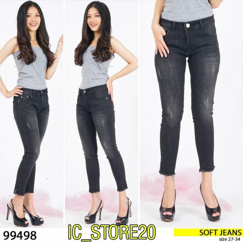 Celana Soft Jeans ( Skinny ) Wanita 7/9