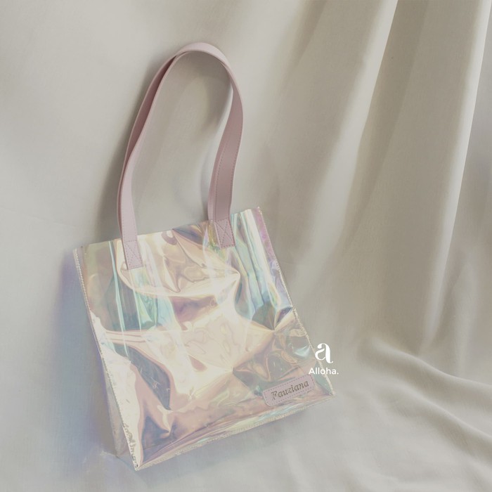 PVC Tote Bag Hologram Custom Nama