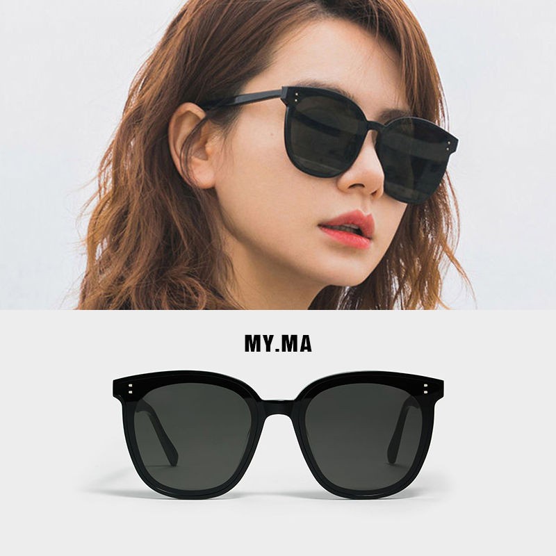 ( GS ) Kacamata Hitam Frame Kotak Besar Kacamata Fashion Unisex Sunglasses