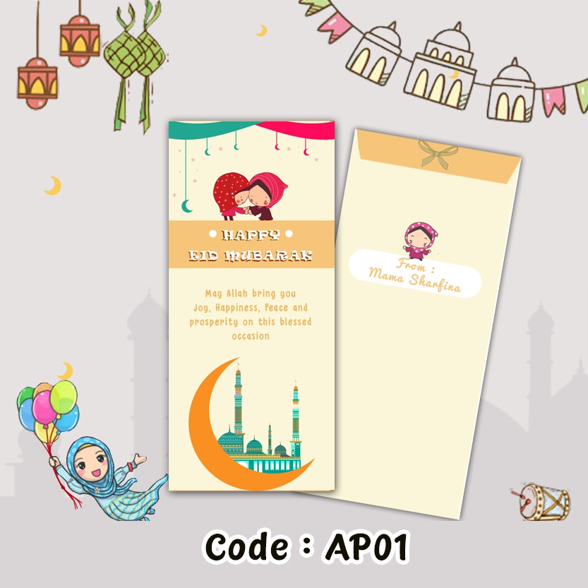 

Angpao Amplop Lebaran Custom Murah / Lucu / Unik