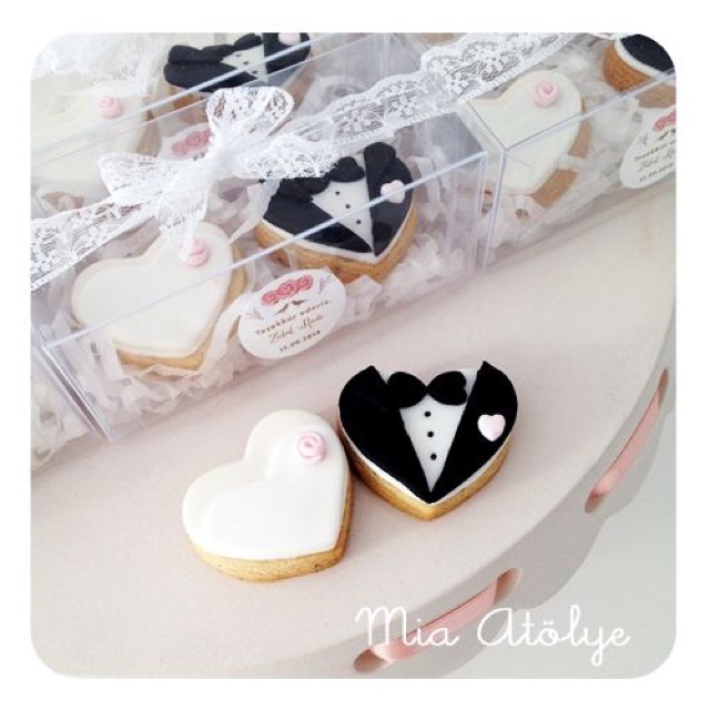 

Cookies karakter groom & bride
