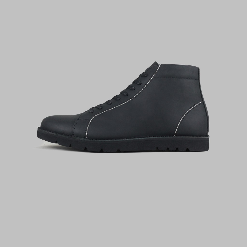 ARTAP Footwear - Sepatu Pria Boots Kulit Asli - Daro CH Black