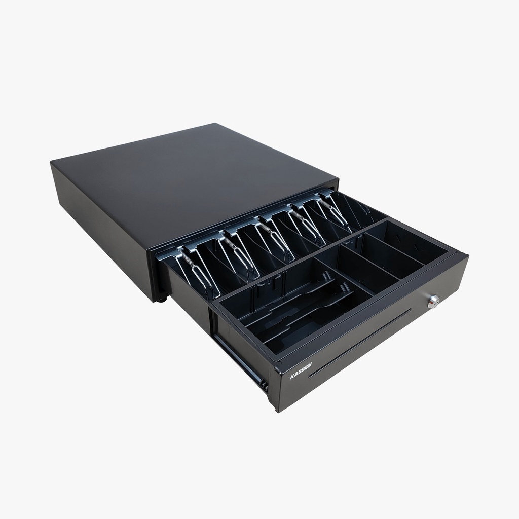 Kassen K410 / K 410 / K-410 / Merah / Hitam Laci Uang Cash Drawer Buka Otomatis / Manual Alat Kasir