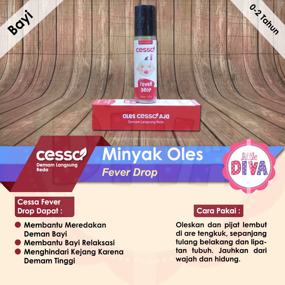 ORI 8ML CESSA Baby and Kids 0-2 Tahun Minyak Oles untuk Demam Flu batuk immune flue asli cesa