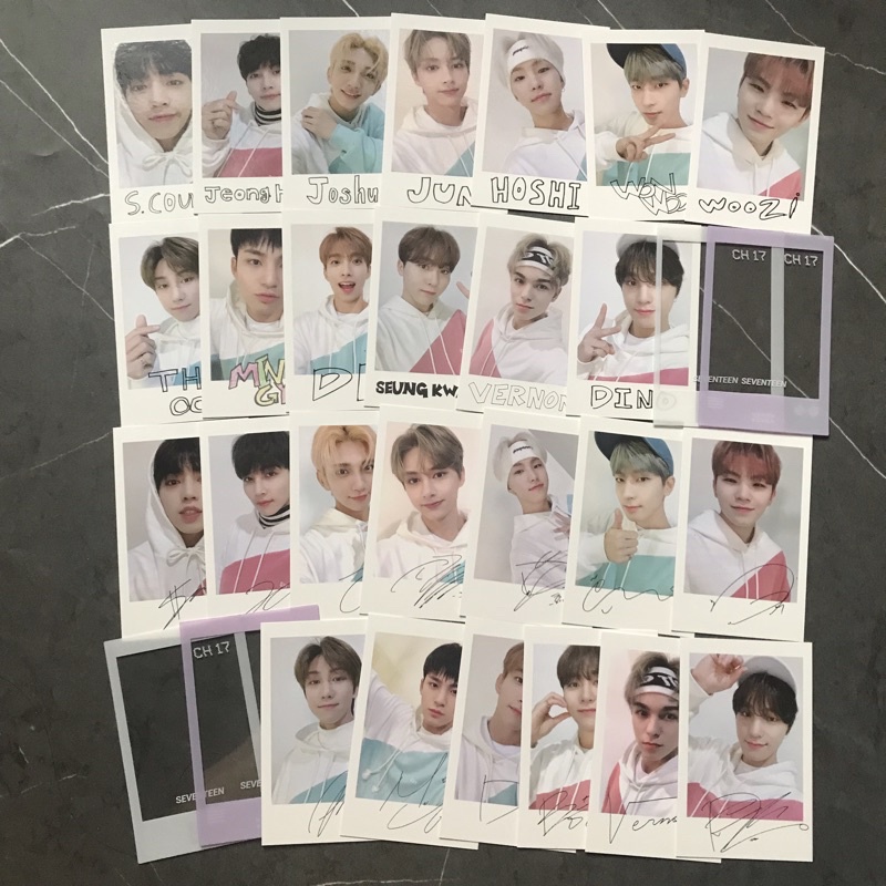 SEVENTEEN - Caratland Carat Land 2020 Big Pola Polaroid (Woozi Vernon Jeonghan The8 Seungkwan Dino) 