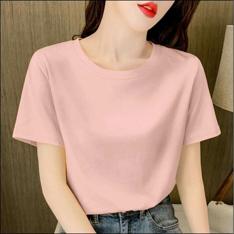 kaos polos wanita baju polos wanita distro kaos lengan pendek polos cotton combed kaos oblong wanita baju perempuan fashion cewek