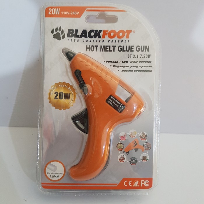 Glue Gun Kecil 20 Watt / Alat Lem Tembak - Blackfoot