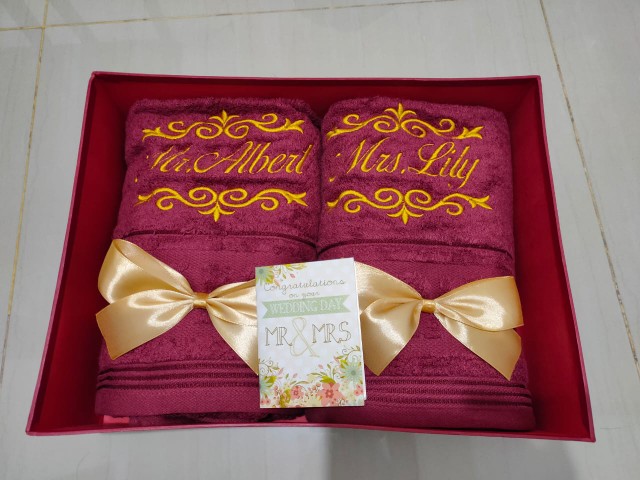 Hampers Handuk Terry Palmer Premium 70x140 Kado Pernikahan Couple Bagus Hantaran Teapai Towel