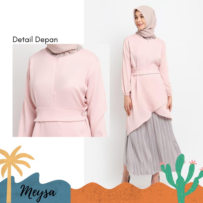 DRESS BAJU  MUSLIM WANITA ARSYA GAMIS  DRES PESTA FASHION 