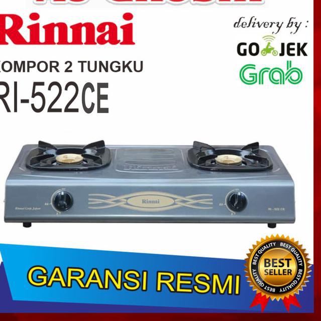 Kompor Gas Rinnai RI 522CE (2 Tungku)