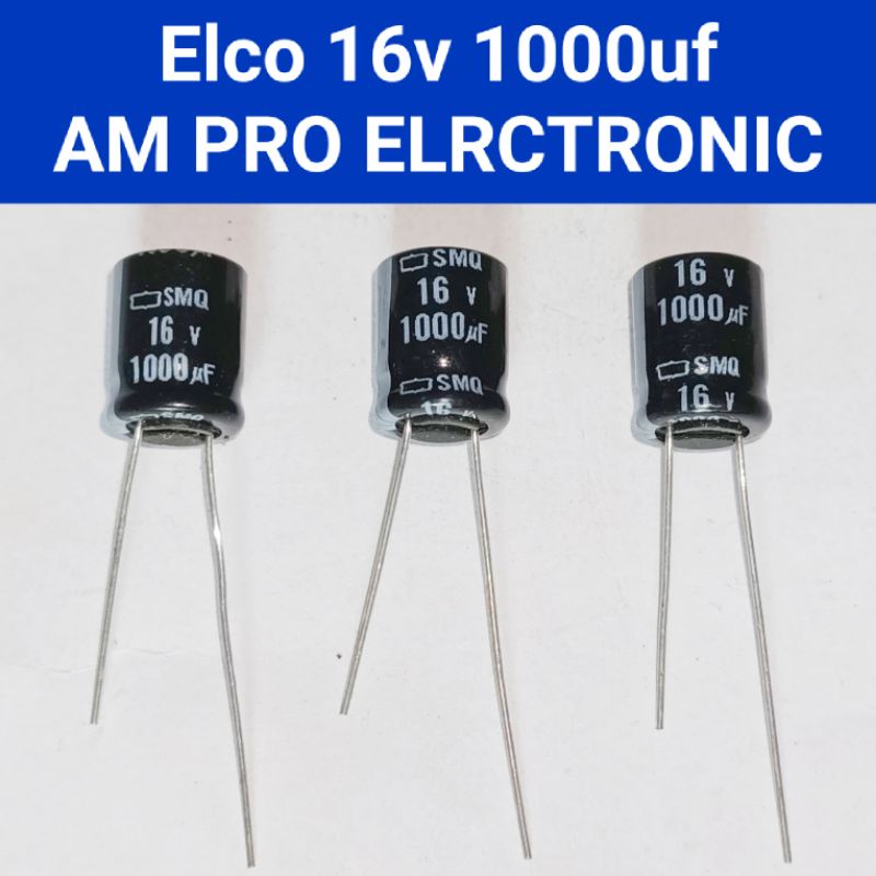 Elco 16v 1000uf Elko 1000uf 16v Hitam Original