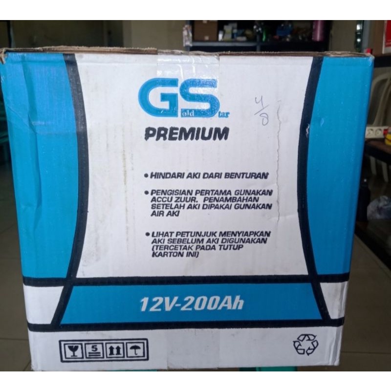 aki genset solar truk kapal GS Gold star n200 200 ah