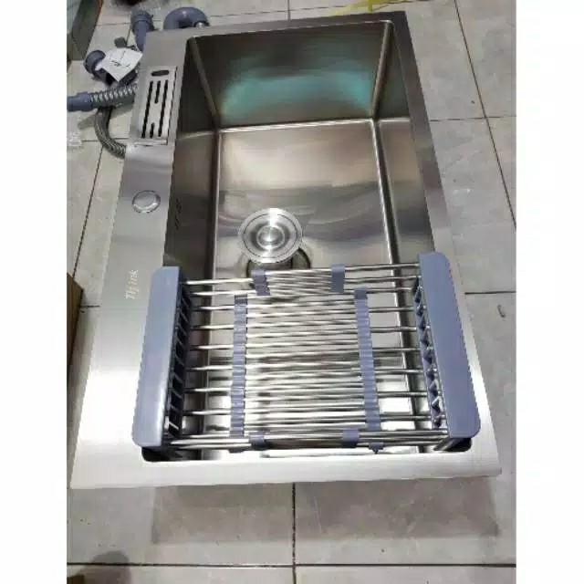 Bak Cuci Piring Stainless 304 Tebal Anti Karat 75cm