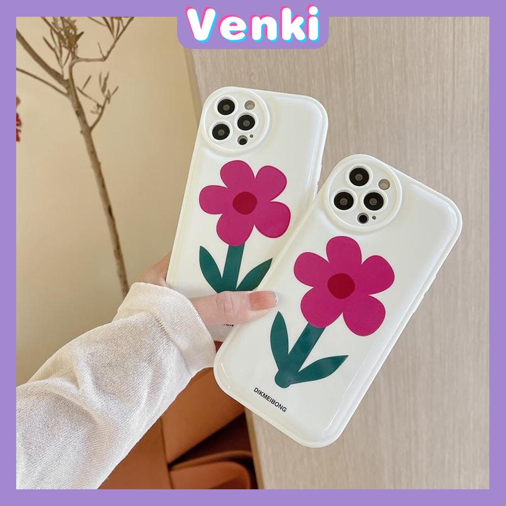 iPhone Case Silicone Soft Case Airbag Shockproof Protection Camera Flower Simple Cute Compatible For iPhone 11 Pro Max 13 Pro Max 12 Pro Max 7Plus xr XS Max