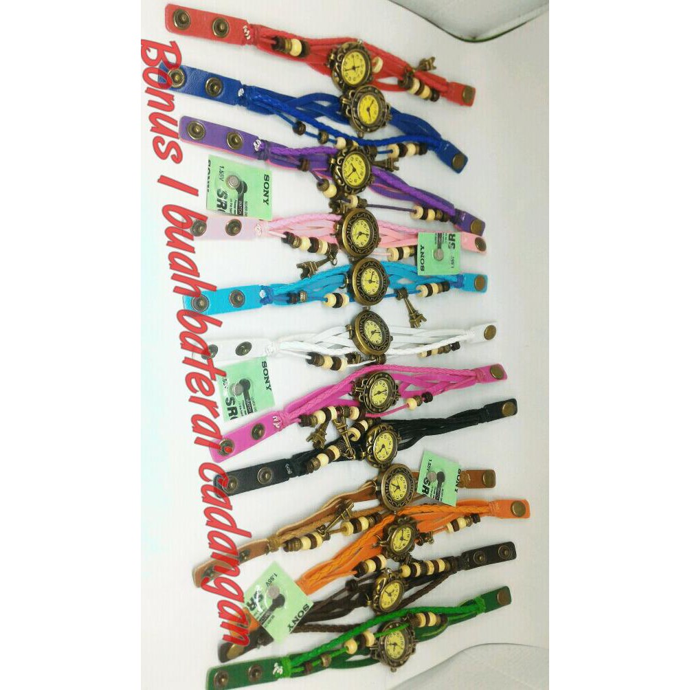 Jam Tangan Tali Gelang Tribal Vintage Etnik