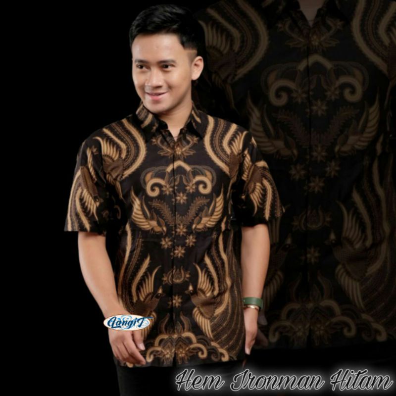 Kemeja batik pria lengan pendek baju batik pria kantor best seller