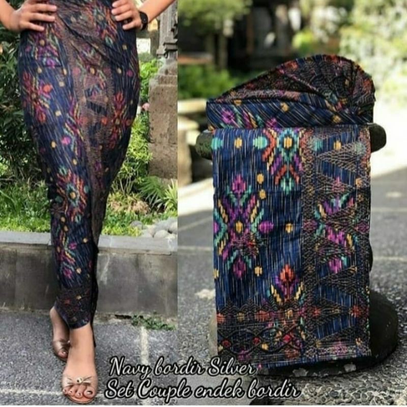 set couple endek bordir