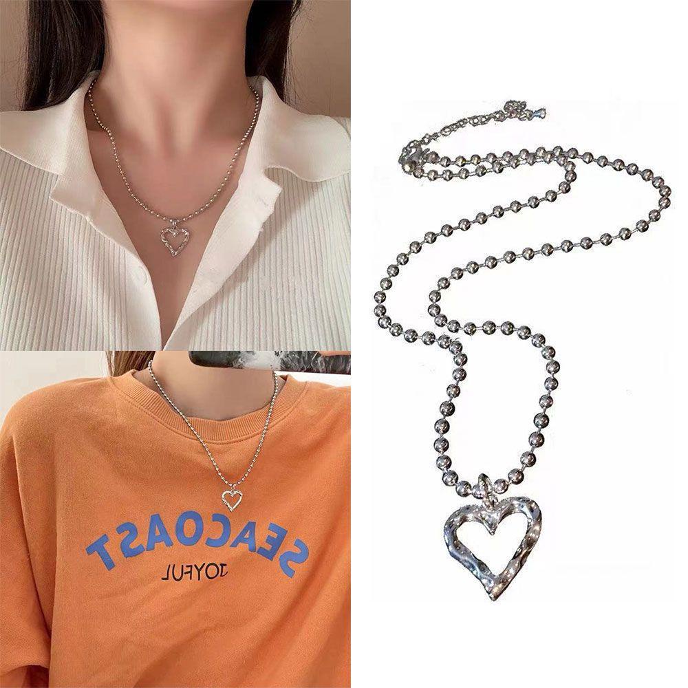 Lily Kalung Rantai Klavikula Logam Berongga Choker